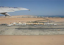 Take-off from the Hurghada Airport